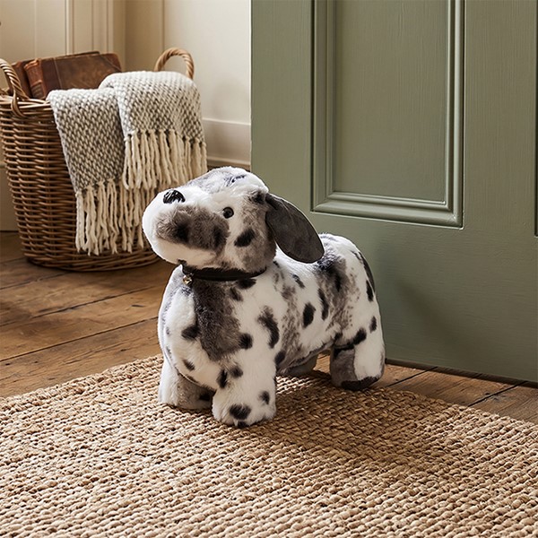 Fur Baby Doorstop Dog Brown White