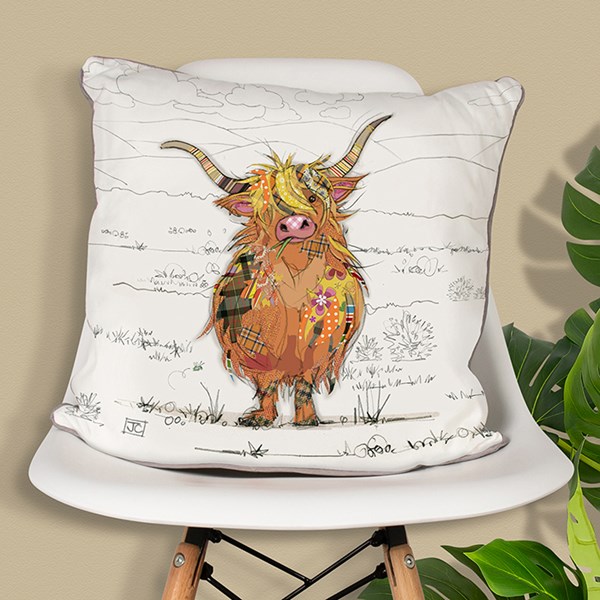Bug Art Cushion Hamish Highland Cow
