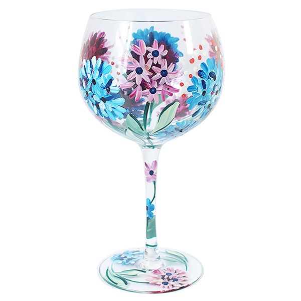 Flower Gin Glass Hydrangeas