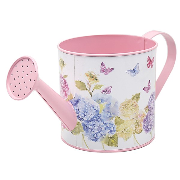 Butterfly Blossom Metal Planter Watering Can