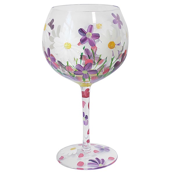 Flower Gin Glass Daisies
