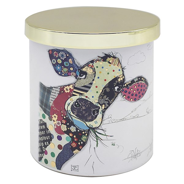 Bug Art Candle Connie Cow
