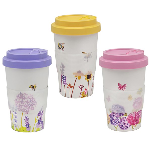 Recycle Travel Mug Floral CDU