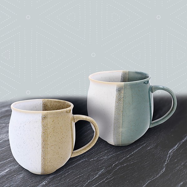 Reactive Two Tone Mug Gift Box Set of 2