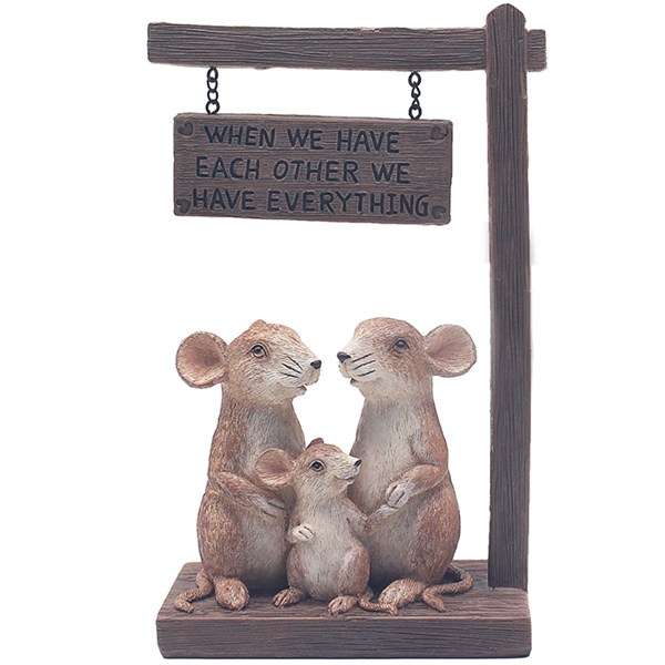 Happy Mice Baby Family Hanging Eachother