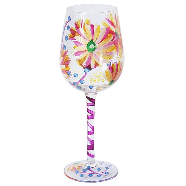 Flower Wine Glass Daisy
