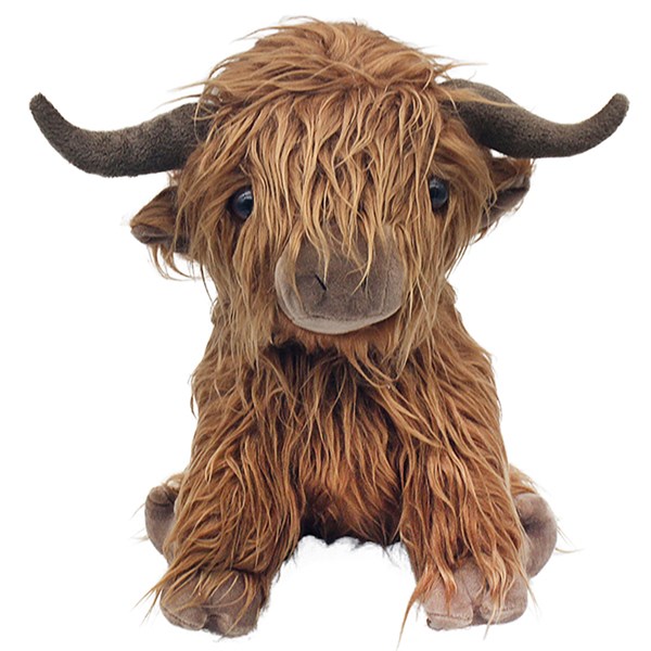 Highland Cow Doorstop Sitting