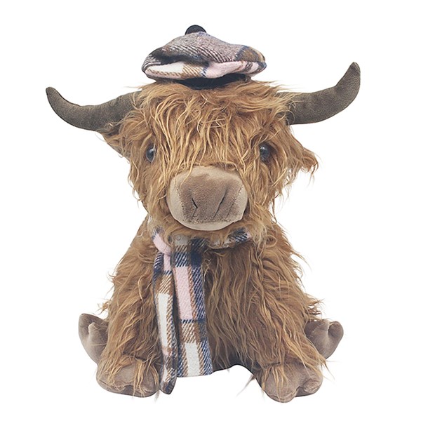Highland Cow Doorstop Sitting Check