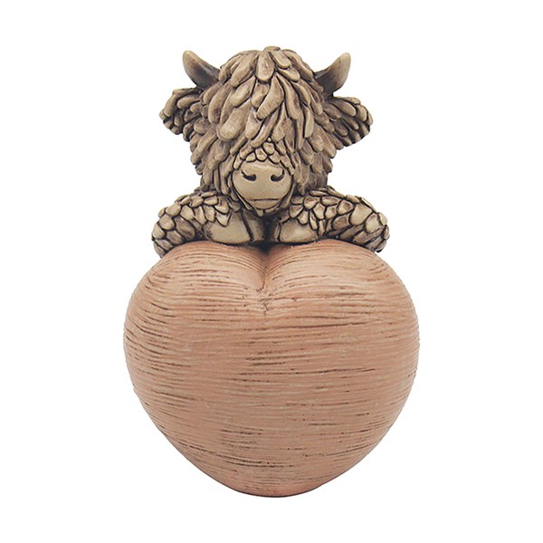 Hughie Highland Cow Heart Small
