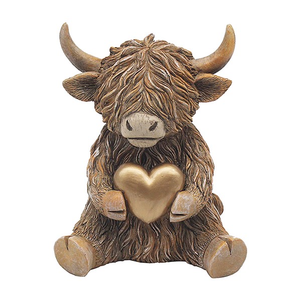 Highland HappyCow Gold Heart