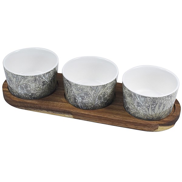 William Morris Artichoke Snack Bowl 3 on Tray