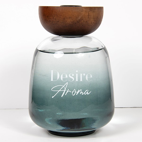 Clear Glass Ball Diffuser Smoke Large