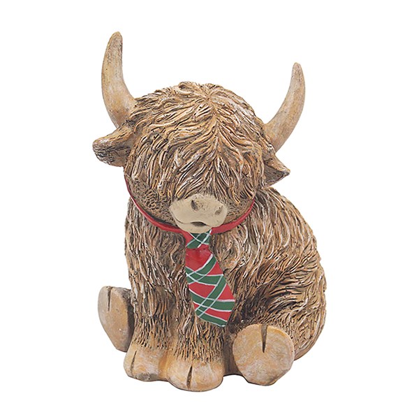 Highland Happy Cow Tartan Tie