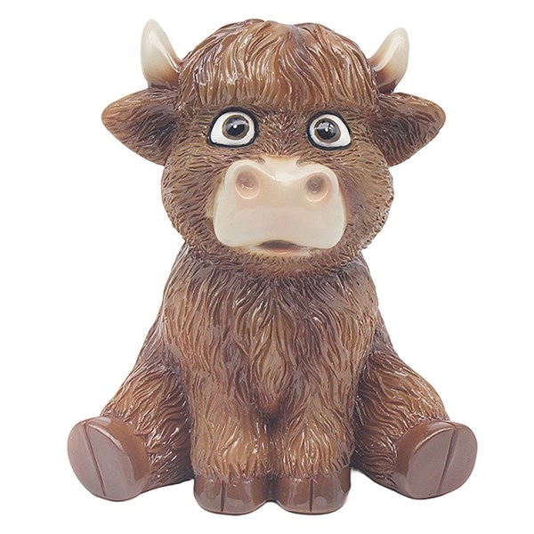 Brown Highland Cow Sitting