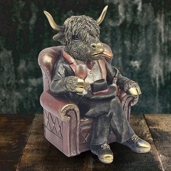 Highland Cow Dudes Arm Chair