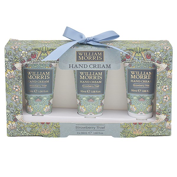William Morris Strawberry Thief Hand Cream Set of 3