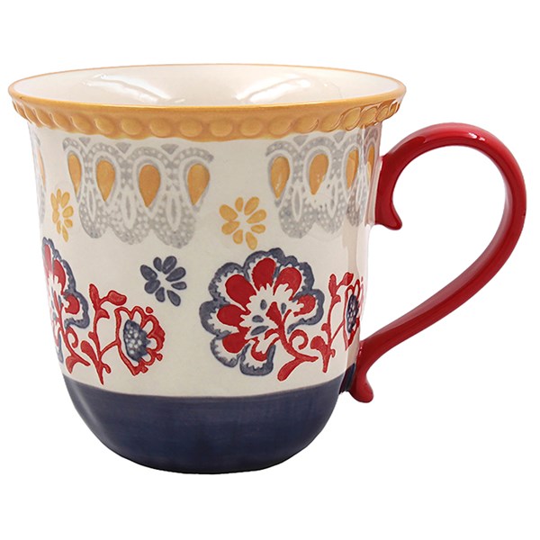 Tuscany Hand Painted Floral Mug Tree
