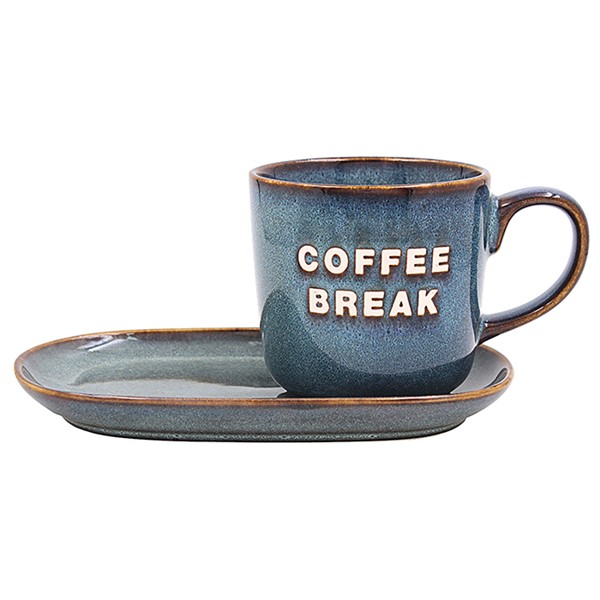 Glaze Snack Set 2 Piece Coffee Break