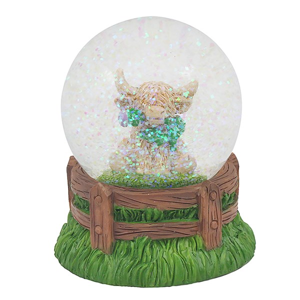 Highland Cow Waterball Thistle