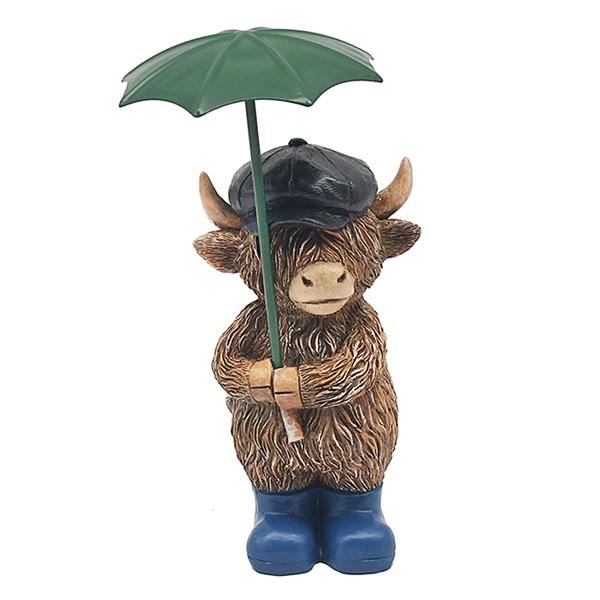 Highland Cow & Umbrella Boy