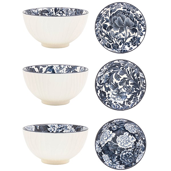 Tuscany Dark Blue Fleur Bowl Medium