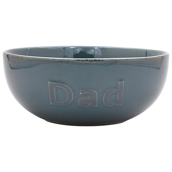 Reactive Glaze Bowl Dad Green