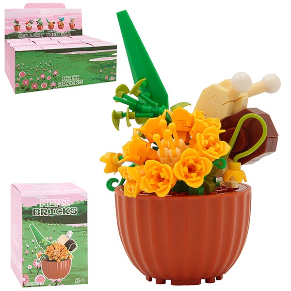 Mini Bricks Flowers Snail