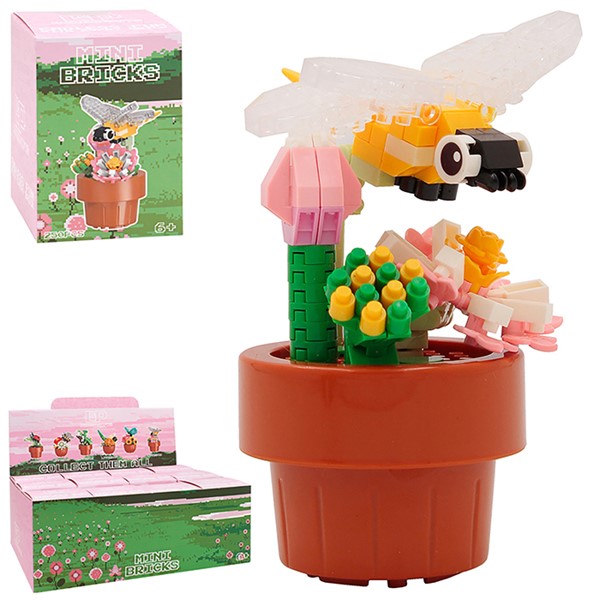 Mini Bricks Flowers Dragonfly