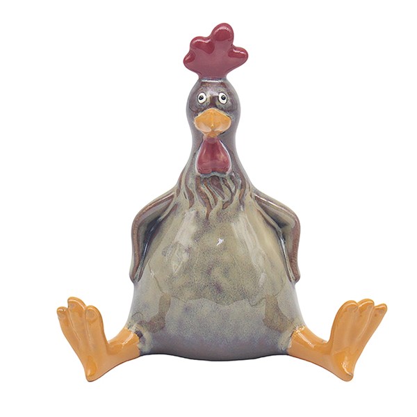 Glazed Farmyard Fun Hen Medium
