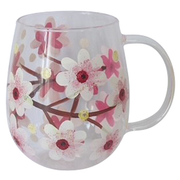 Hand Painted Glass Cup Blossom
