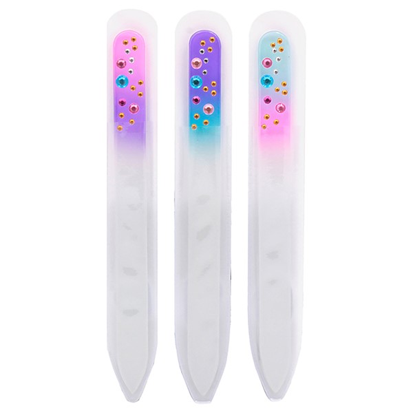 Glass White Diamanti Nail File Bright