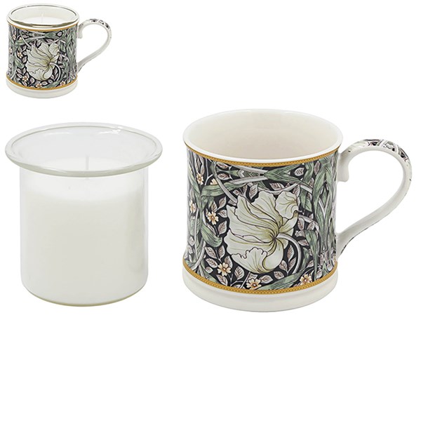 William Morris Pimpernel Mug With Candle