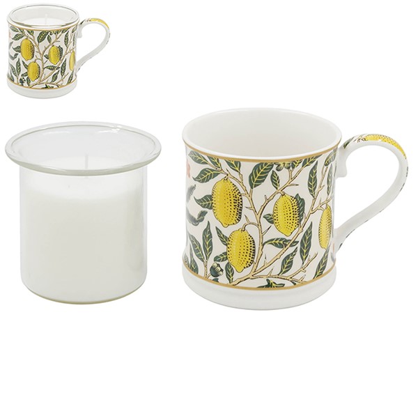 William Morris Fruits Mug With Candle