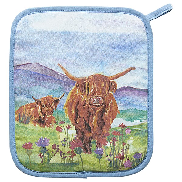 Jennifer Rose Highland Cow Pot Holder