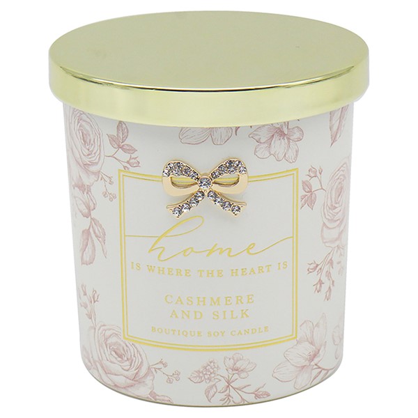 Hearts Design Candle Home