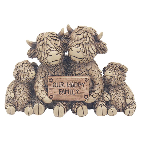 Hughie Highland Cow Family