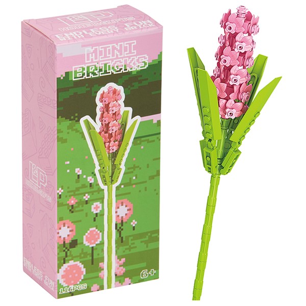 Mini Bricks Stem Flowers Hyacinth