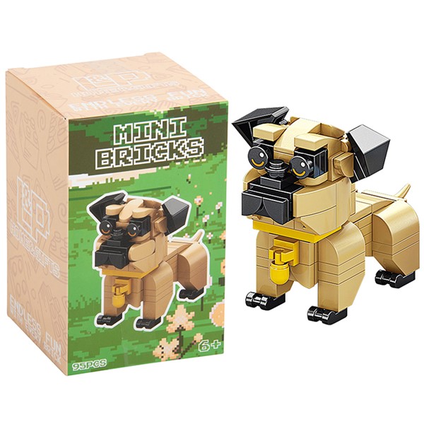 Mini Bricks Puppy Tan
