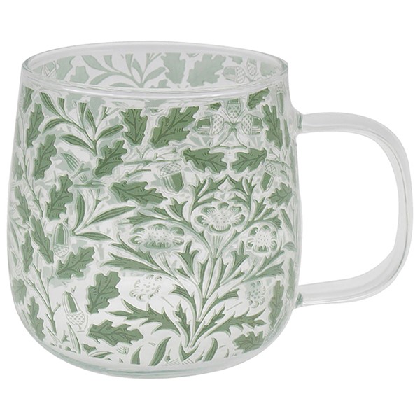William Morris Acorn Glass Mug
