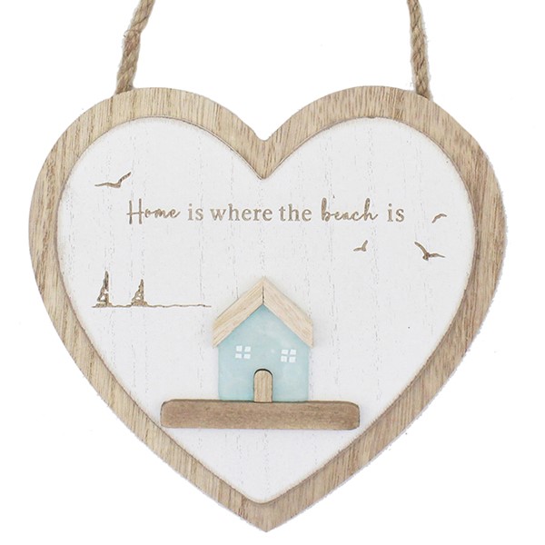 Glass Art Heart Plaque Home