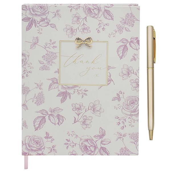Hearts Design Notebook Thank You