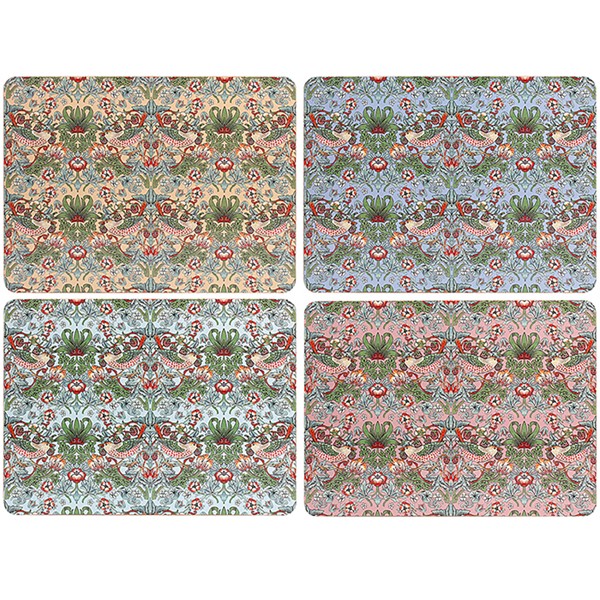 William Morris Dark Strawberry Thief Placemat Set of 4