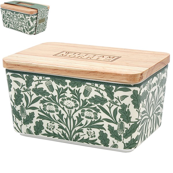 William Morris Acorn Butter Dish