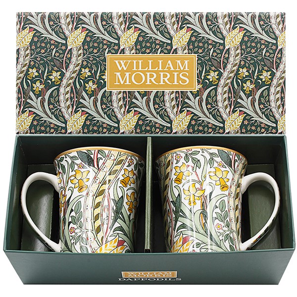 William Morris Daffodil Mug Set of 2