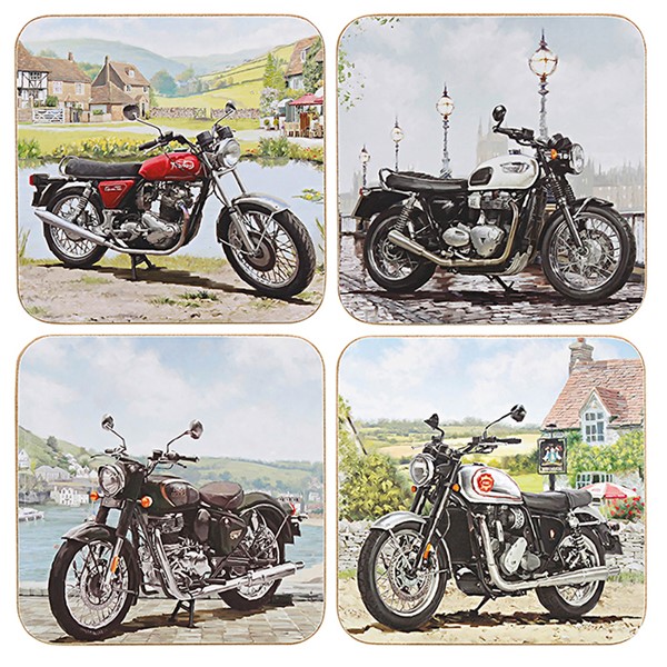 Macneil Classics Coasters Motorbike Set of 4