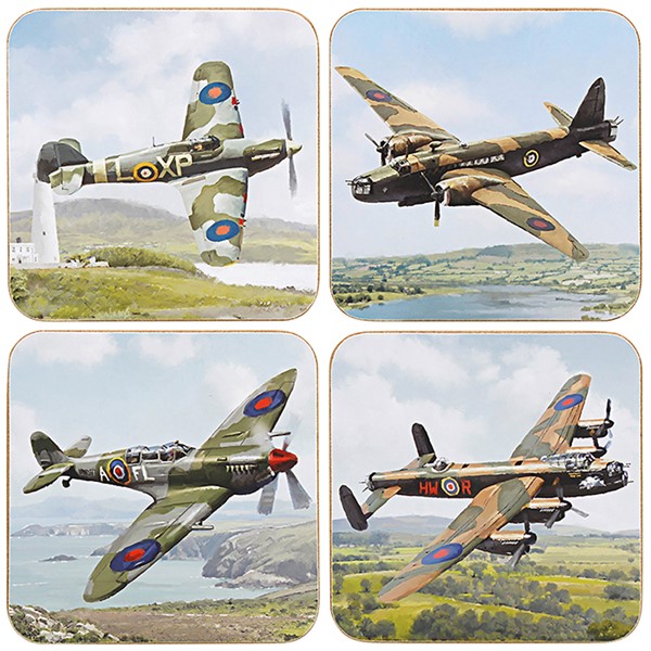Macneil Classics Coasters Planes Set of 4