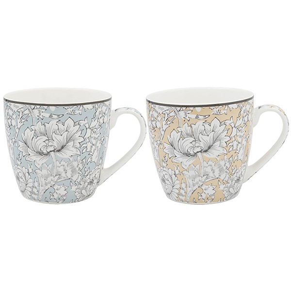 William Morris Chrysanthemum Breakfast Mug Set of2
