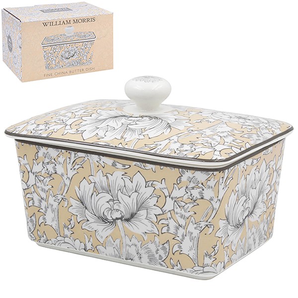 William Morris Chrysanthemum Butter Dish