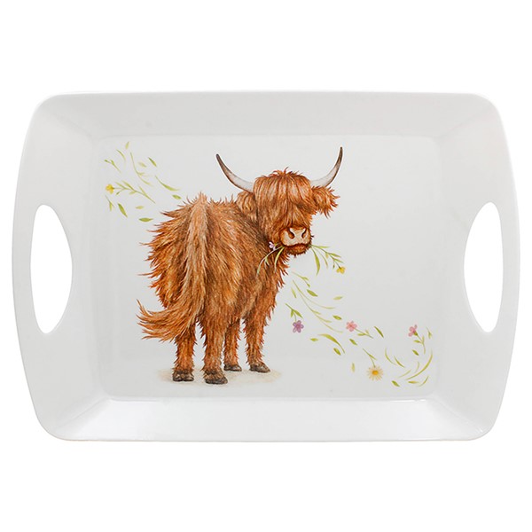 Clemency Bunn Highland Cow Large Tray