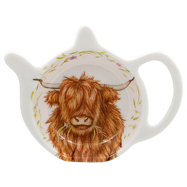 Clemency Bunn Highland Cow Teabag Tidy